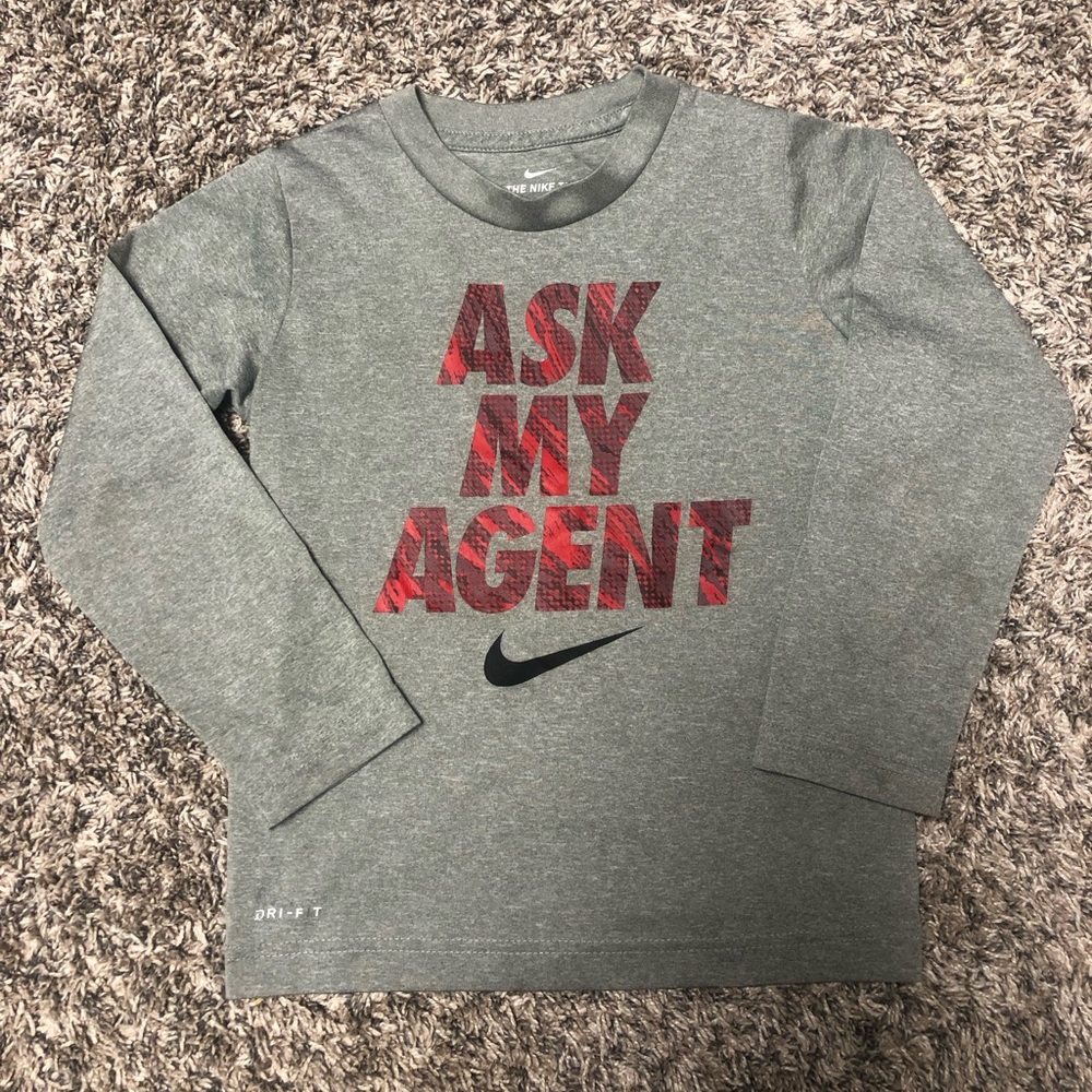 Boys Long Sleeve Nike Shirt